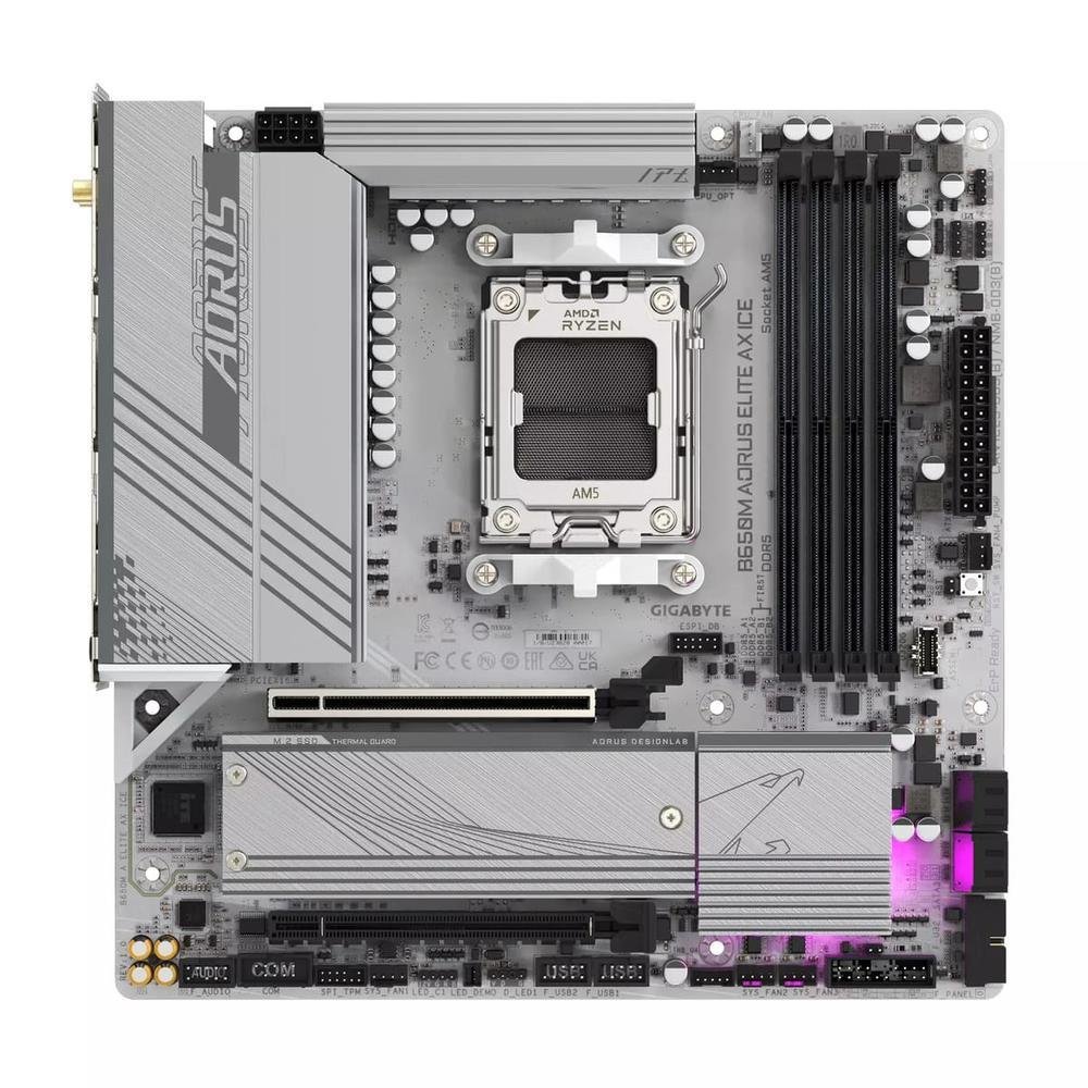 Placa Mae Gigabyte B650m Aorus Elite Ax Ice
