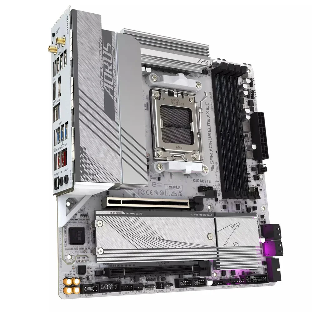 【干菓子抹香】B650 AORUS ELITE AX ICE マザーボード Placa Mae Gigabyte B650m Aorus Elite Ax Ice
