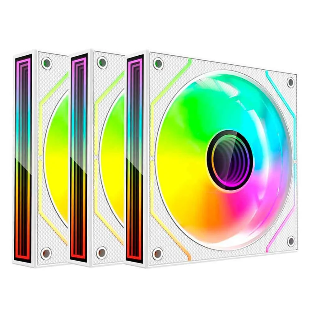 Kit Cooler C3tech RGB F9-l650whRGB Com Controladora 7