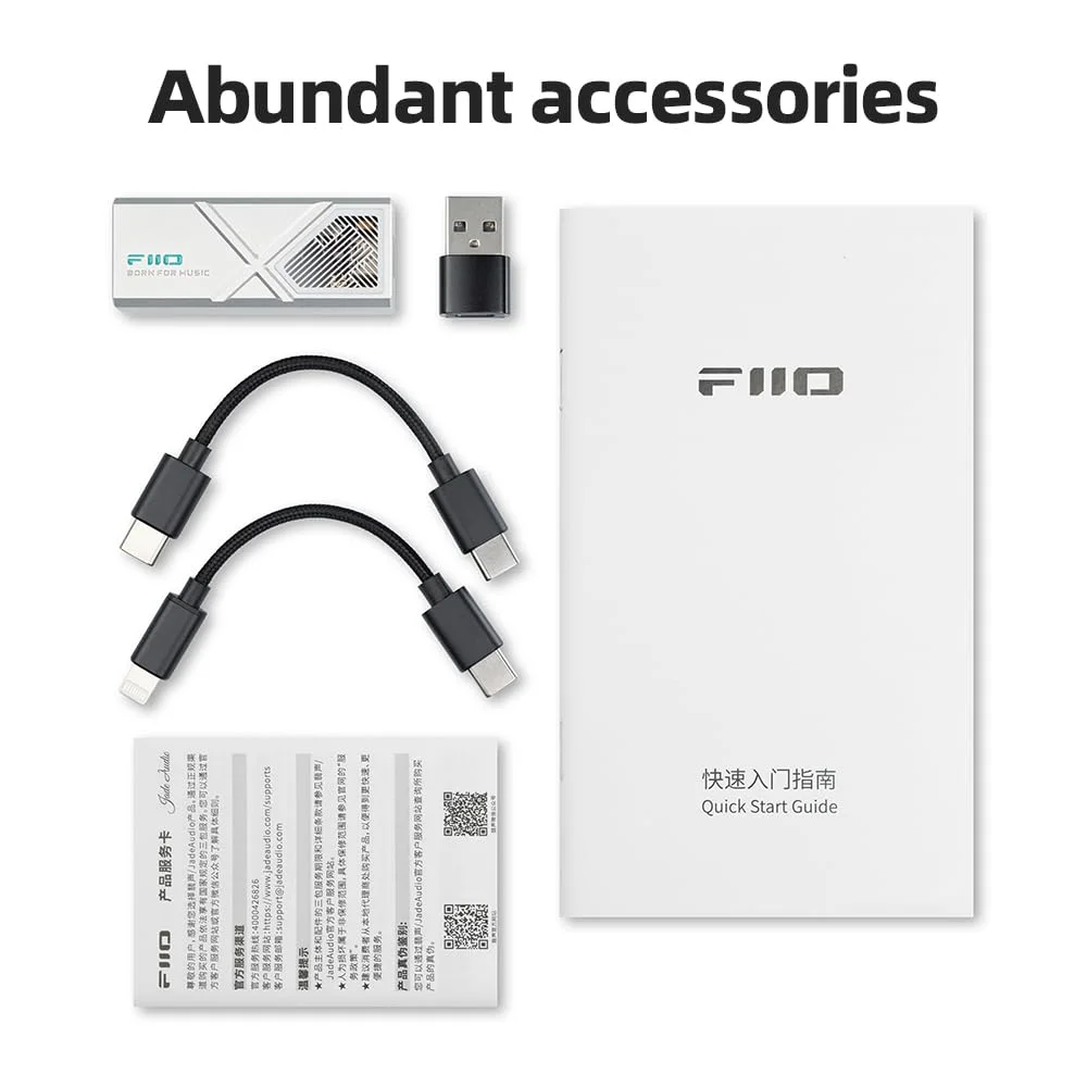 Imagem 5 de 5 do produto Amplificador / Dac De Fone De Ouvido Fiio Ka13 Portátil Usb E Lightning