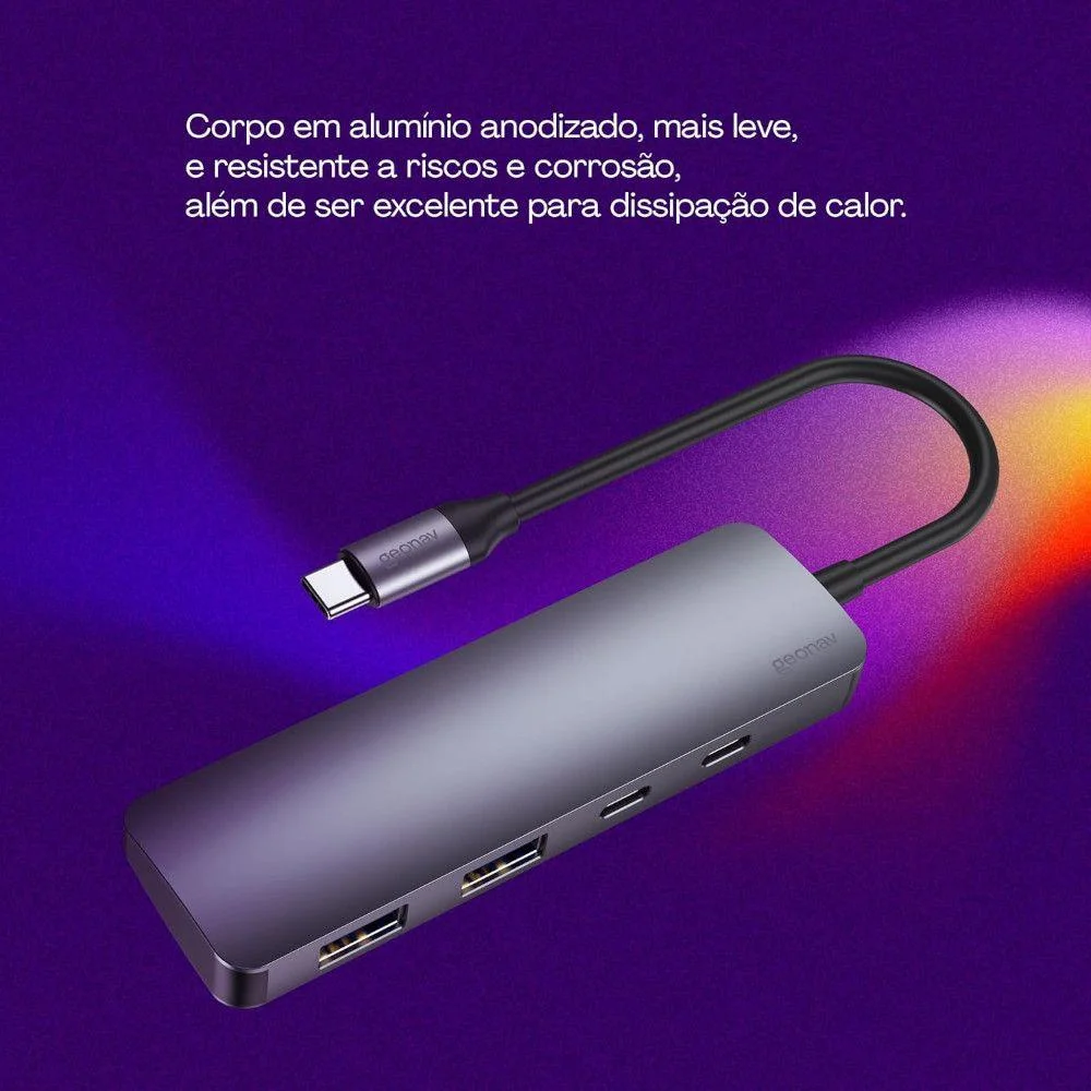 Imagem 2 de 5 do produto Hub 4pt Usb-c/usb-a Uca12 , Geonav