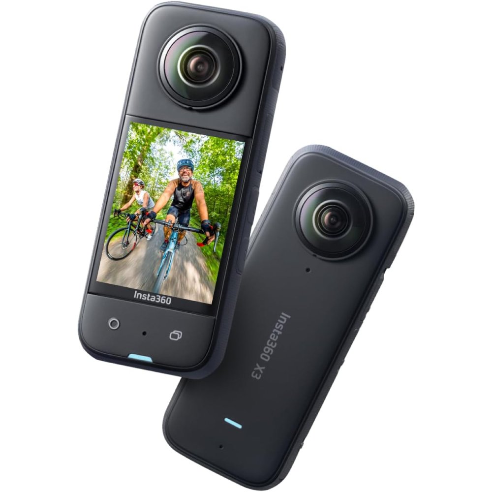 Câmera De Ação Insta360 X3, Sensores De 48 MP De 1/2 ", Vídeo HDR Ativo 5,7k 360º, Foto De 72 MP, Lente Única 4K