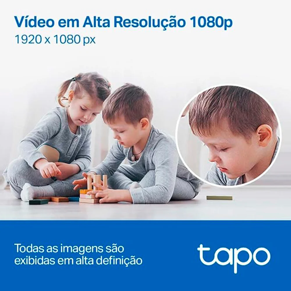 Câmera De Segurança Tp-link Tapo C200 Wi-fi 360º 1080p Full Hd