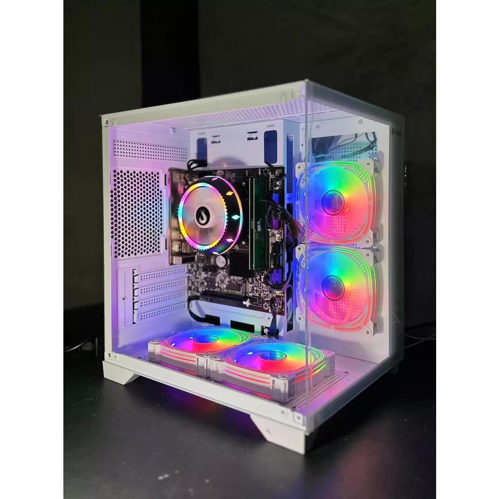 Computador Cpu PC Gamer Aquario Branco Ryzen 5 5600gt Vega 7 SSD 512gb 16gb - view 2