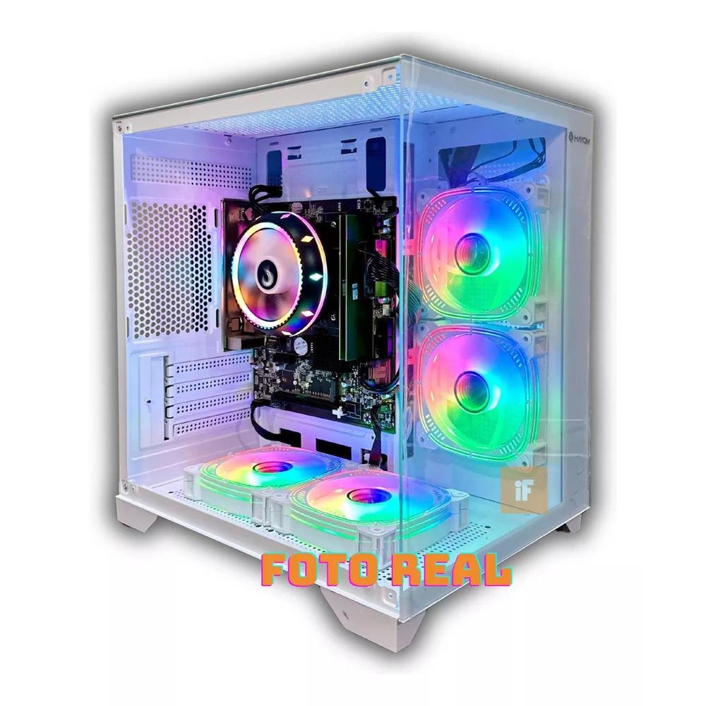Computador Cpu PC Gamer Aquario Branco Ryzen 5 5600gt Vega 7 SSD 512gb 16gb - view 3