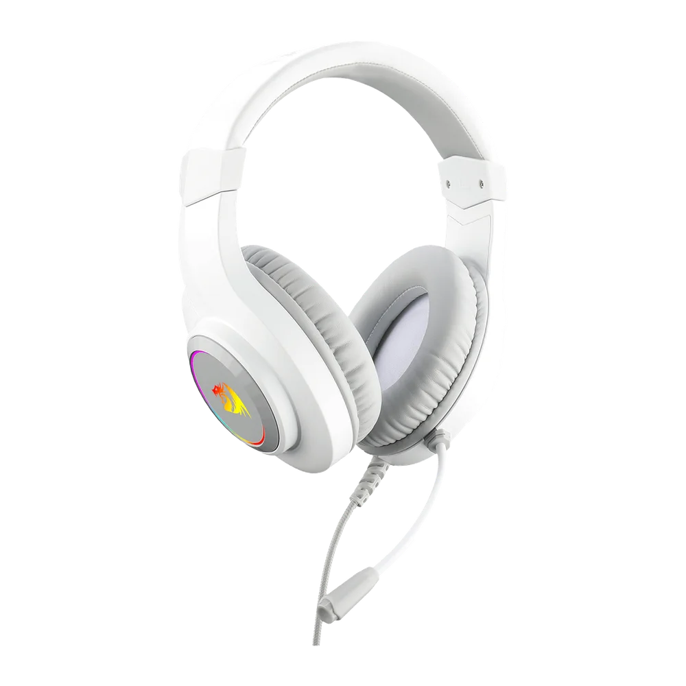 Headset Gamer Redragon H260w-RGB Hylas RGB / Com Fio - Branco Headset Gamer Redragon H260w-RGB Hylas RGB / Com Fio - Branco