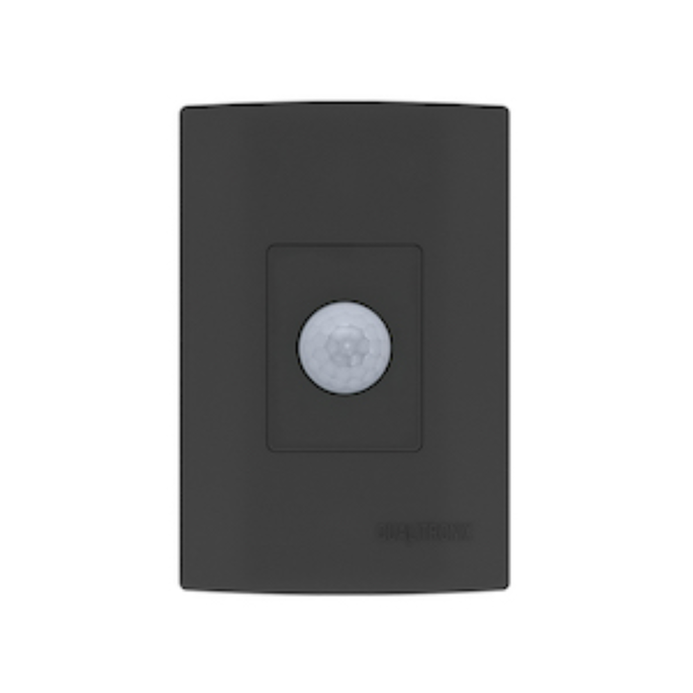 Sensor De Presença 180° C/ Fotocélula E 6 Funções Preto