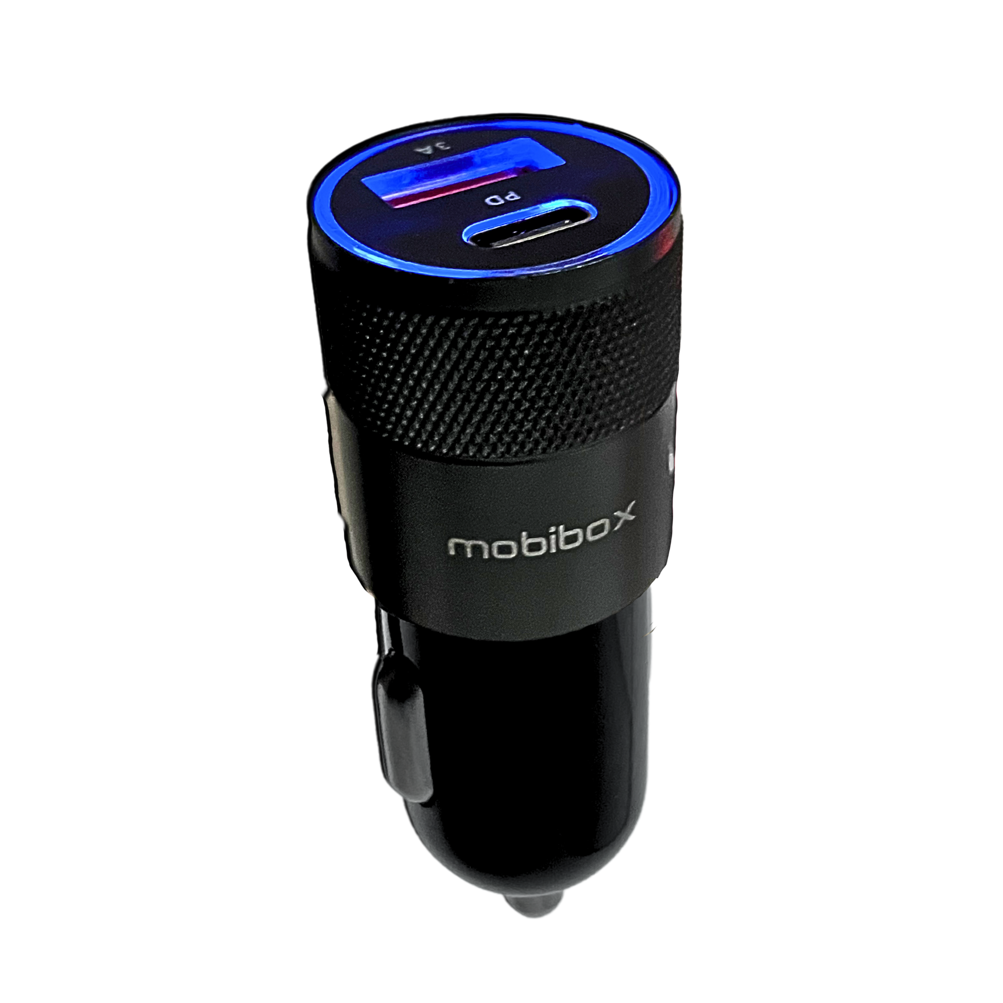 Tomada carregador veicular -2 saídas usb + tipo c 3A - Turbo.