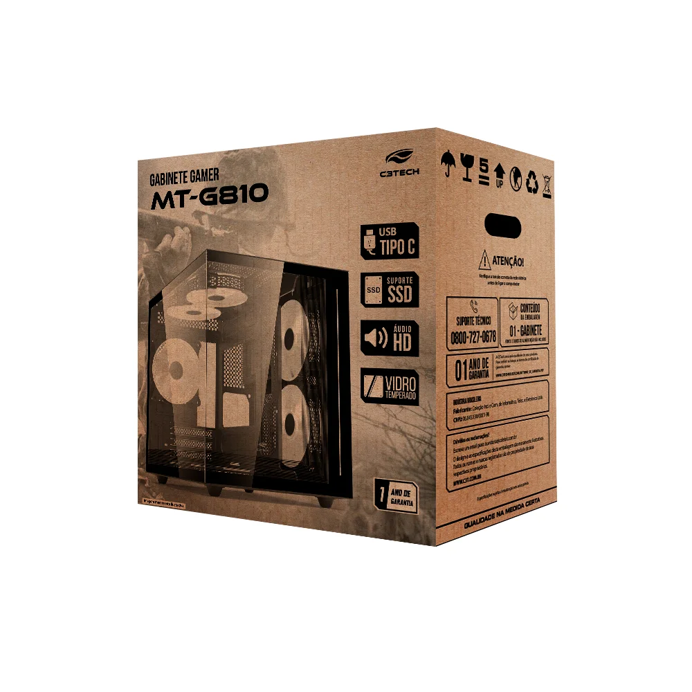 Imagem 5 de 5 do produto Gab Aquarius Mt-g810wh S/fte C3t