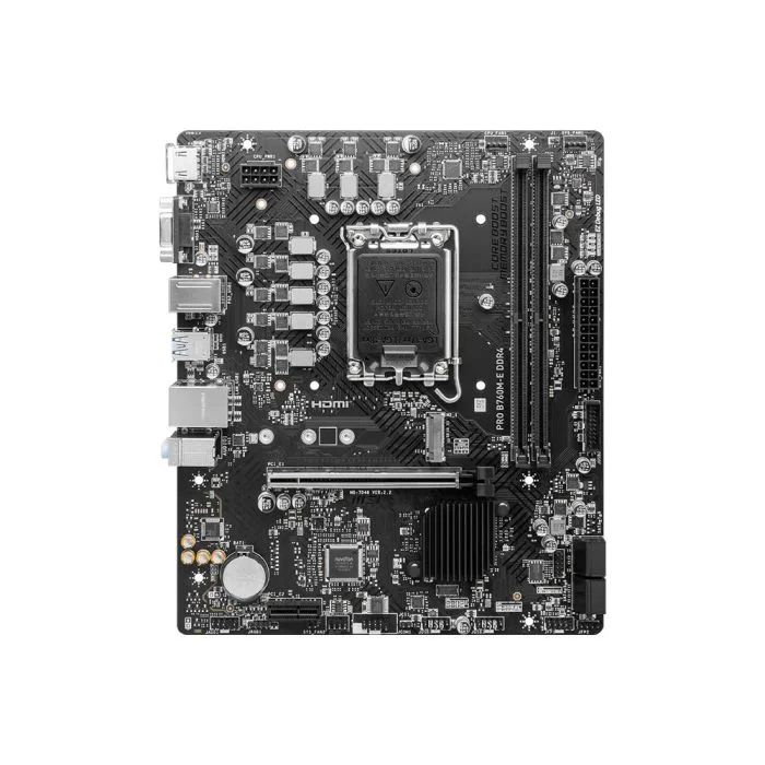Placa Mãe Msi Pro B760m-e, Intel, DDR4, LGA 1700 - 911-7d48-027 Placa Mãe Msi Pro B760m-e, Intel, DDR4, LGA 1700 - 911-7d48-027
