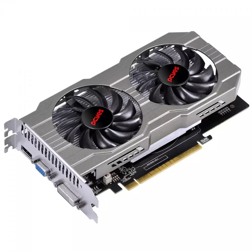 Imagem 2 de 5 do produto Placa de Vídeo PCyes GeForce GTX 750 Ti, 4GB, GDDR5, 128bits, Dual Fan - Pa750tir5dffs