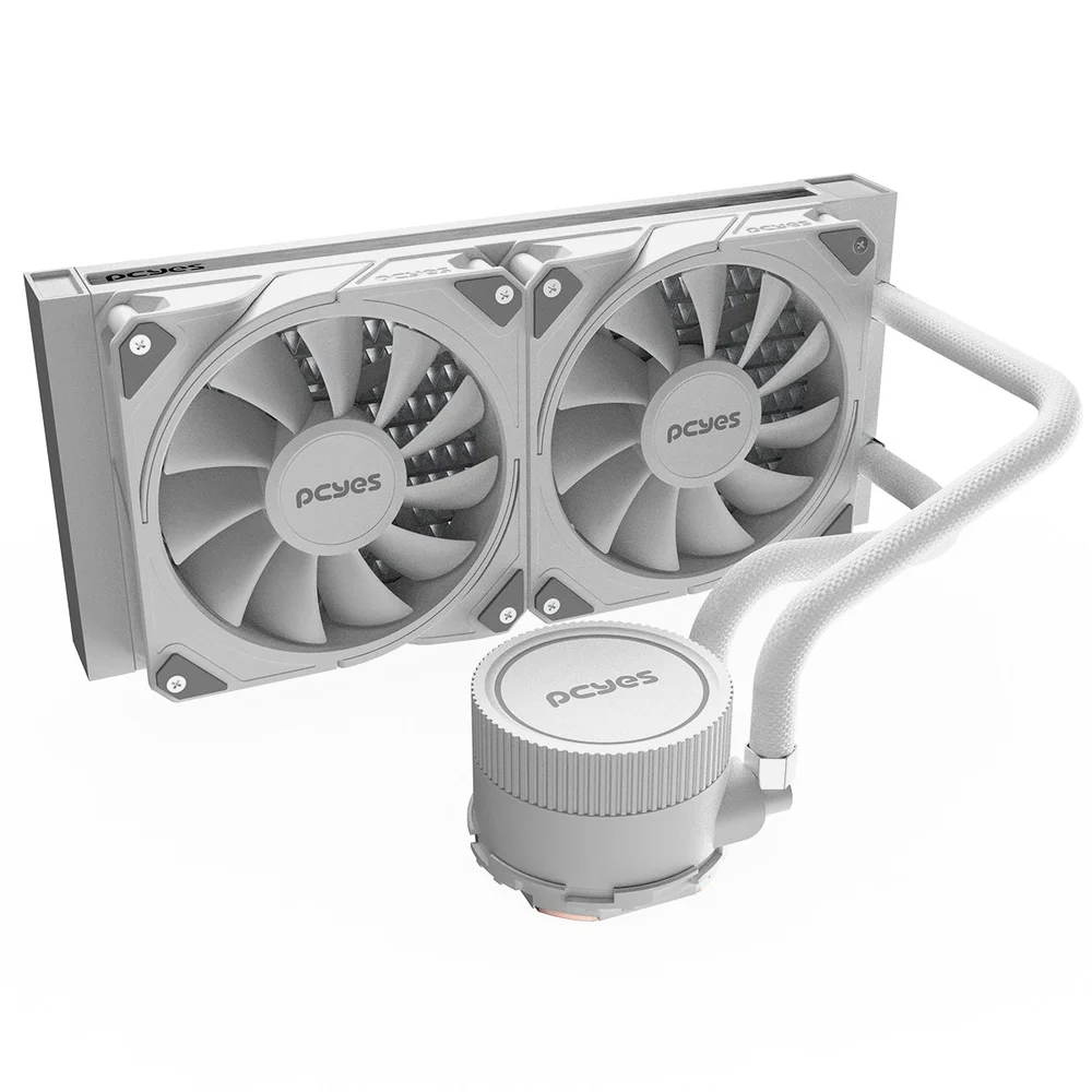 Imagem 2 de 5 do produto Water Cooler Pcyes Sangue Frio 3 240mm TDP 250W  Branco
