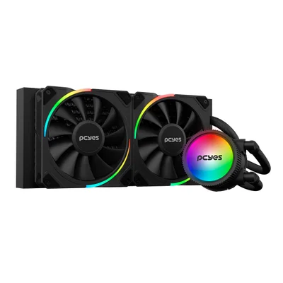 Water Cooler Sangue Frio 3 ARGB Black Vulcan 240mm - Tdp 250w - ARGBsf3240br