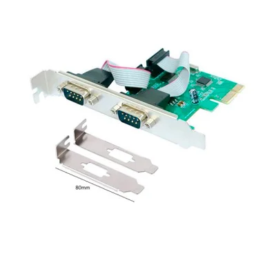 Placa De Rede Gvbrasil PCi-express 2 Seriais C/ Low Profile