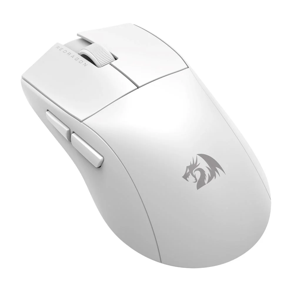 Mouse Gamer Redragon King Pro, Sem Fio, Branco - M916w-pro-1k
