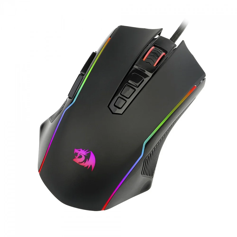 Imagem 4 de 5 do produto Mouse Gamer Redragon Ranger Basic 4000 Dpi 9 Botões Usb - Preto