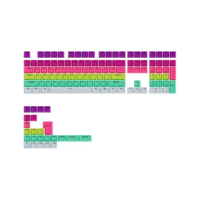 Keycaps Akko Set Monsgeek Rainbow, Com 132 Teclas, Modelo Oem
