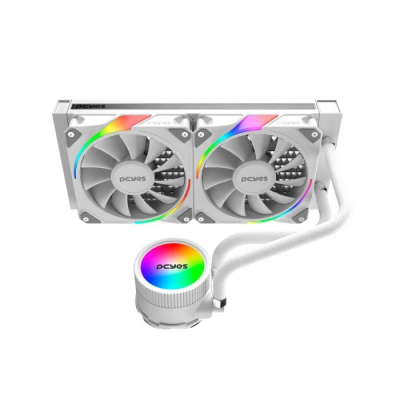 Imagem 4 de 5 do produto Water Cooler Sangue Frio 3 ARGB White Ghost 240mm - Tdp 250w - ARGBsf3240wgbr