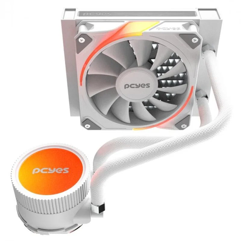 Imagem 3 de 5 do produto Water Cooler Sangue Frio 3 ARGB White Ghost 120mm - Tdp 200w - ARGBsf3120wgbr