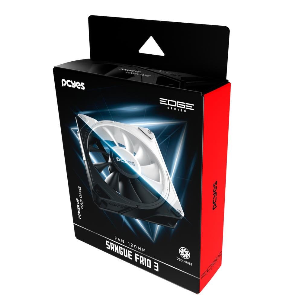 Cooler Fan Para Gabinete Sangue Frio 3 White Ghost 120mm Pcyes - Fsf3wgbr 6