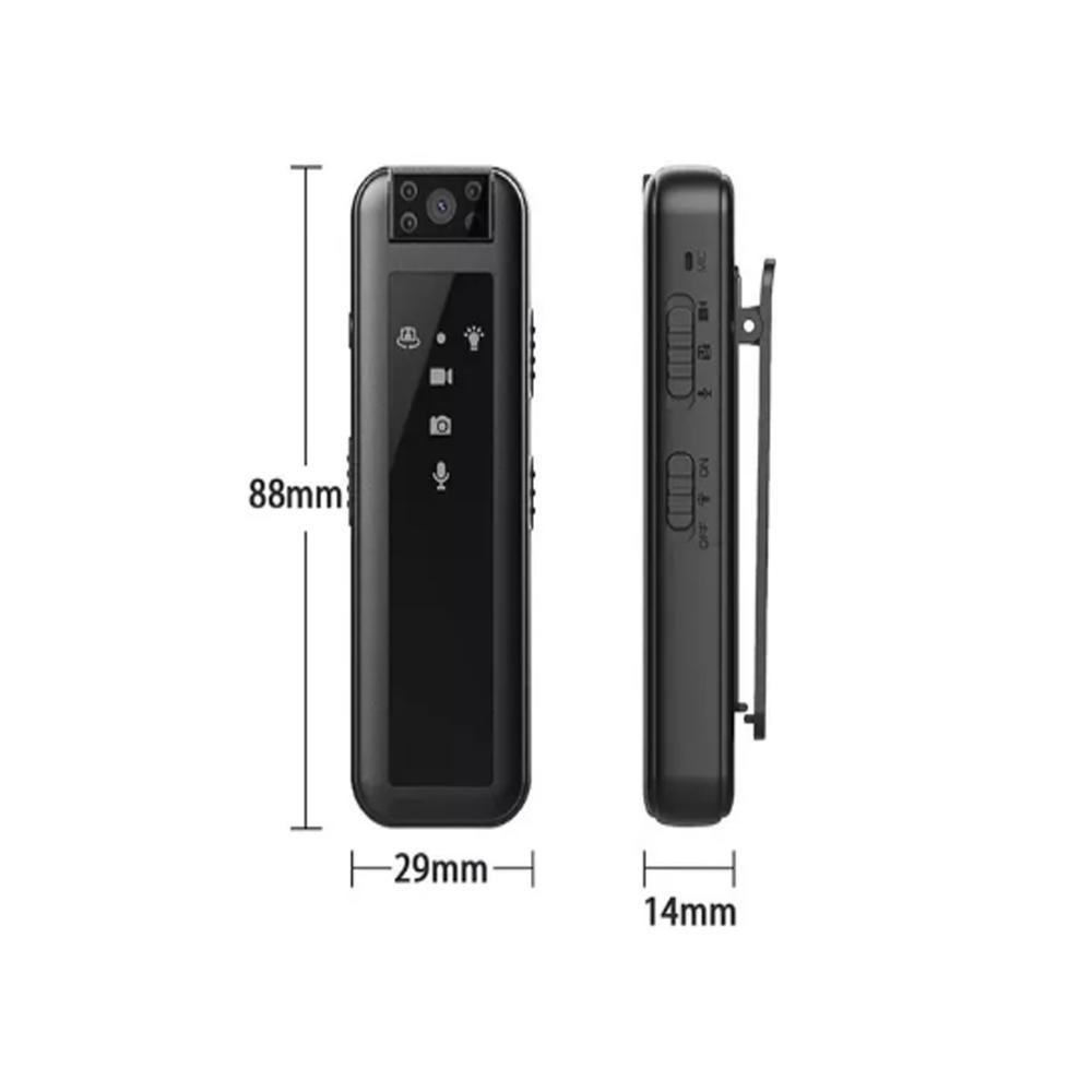 Mini Câmera Espiã Corporal Portátil Hd 1080p Noturna Áudio Mini Câmera Espiã Corporal Portátil Hd 1080p Noturna Áudio