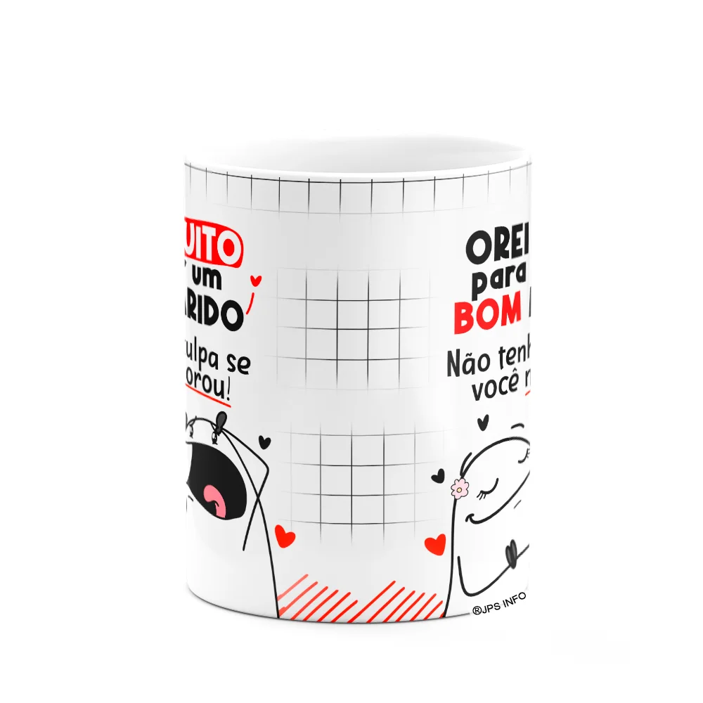 Imagem 3 de 3 do produto Caneca Flork Namorados - Orei Muito Para Ter Um Bom Marido