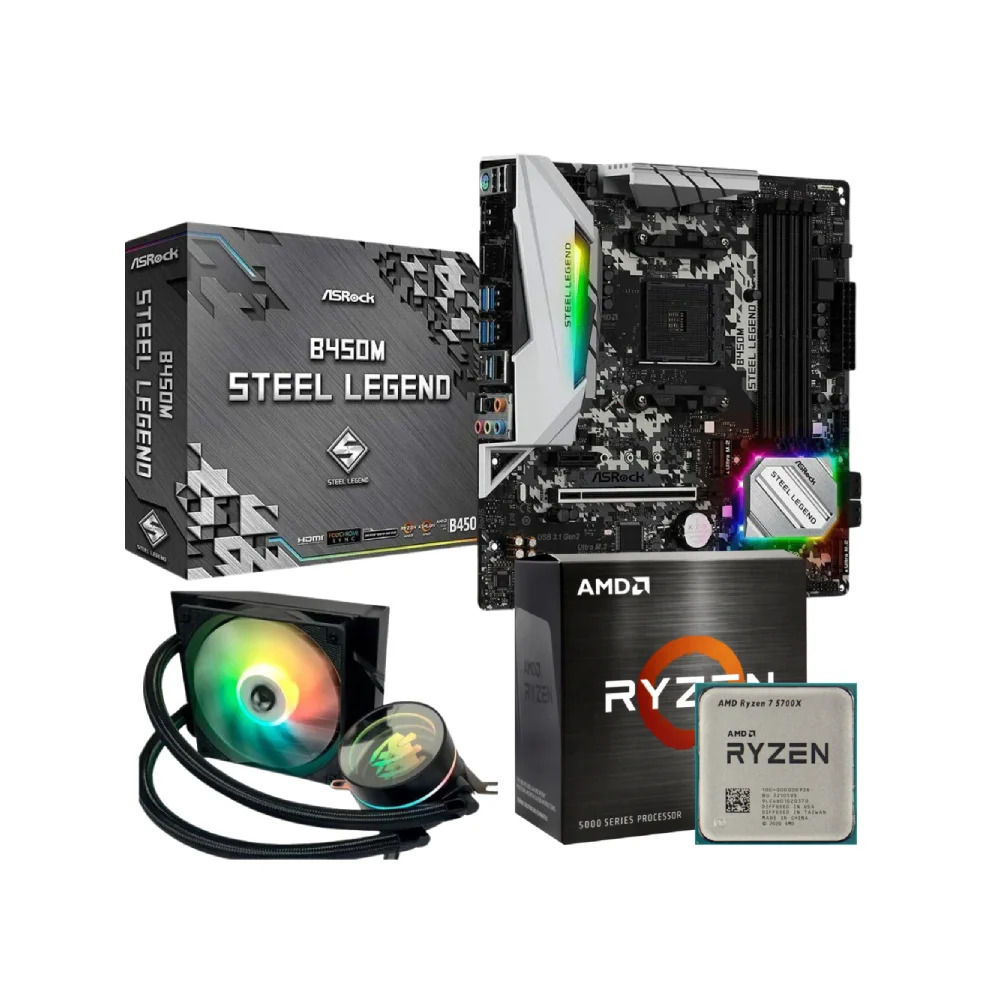 Kit Upgrade Ryzen 5 5700x B450 KaBuM