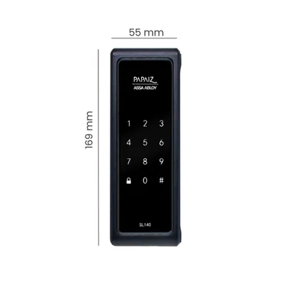 Fechadura Digital Smart Lock Sl140 De Sobrepor Papaiz Preta — foto 3