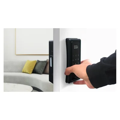 Fechadura Digital Smart Lock Sl140 De Sobrepor Papaiz Preta — foto 4
