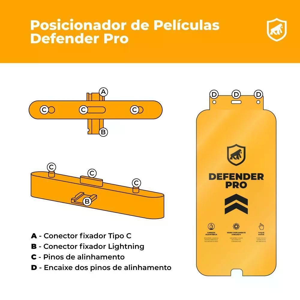 Imagem 3 de 5 do produto Película Para Iphone 12 - Defender Pro - Preta - Gshield