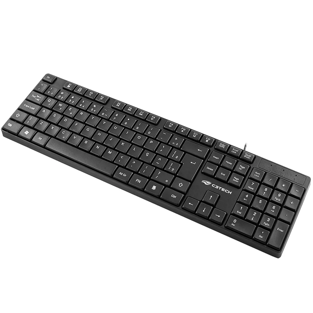 Imagem 2 de 5 do produto Teclado Multimídia C3tech, Abnt2, USB, Preto - Kb-M11bk