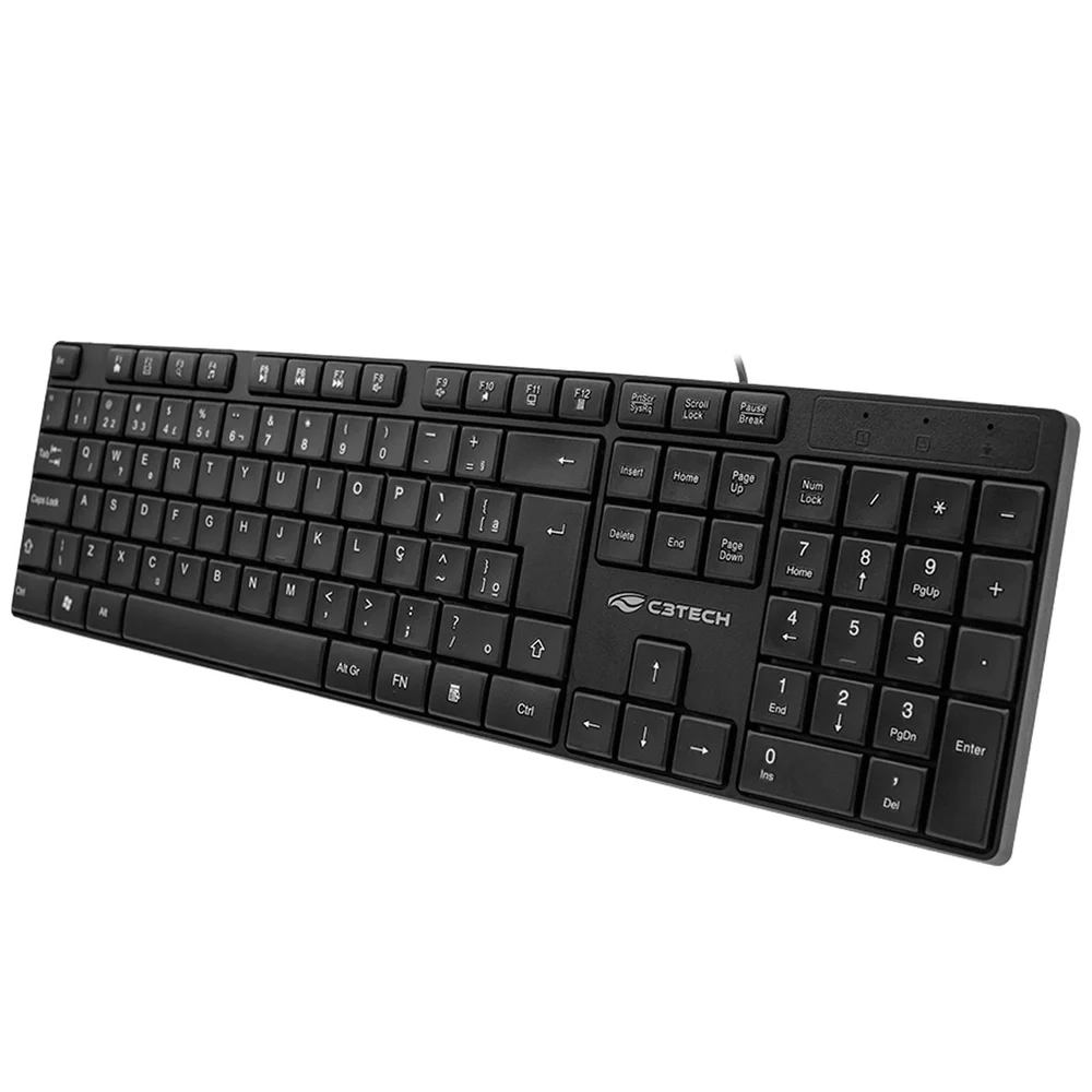 Imagem 5 de 5 do produto Teclado Multimídia C3tech, Abnt2, USB, Preto - Kb-M11bk