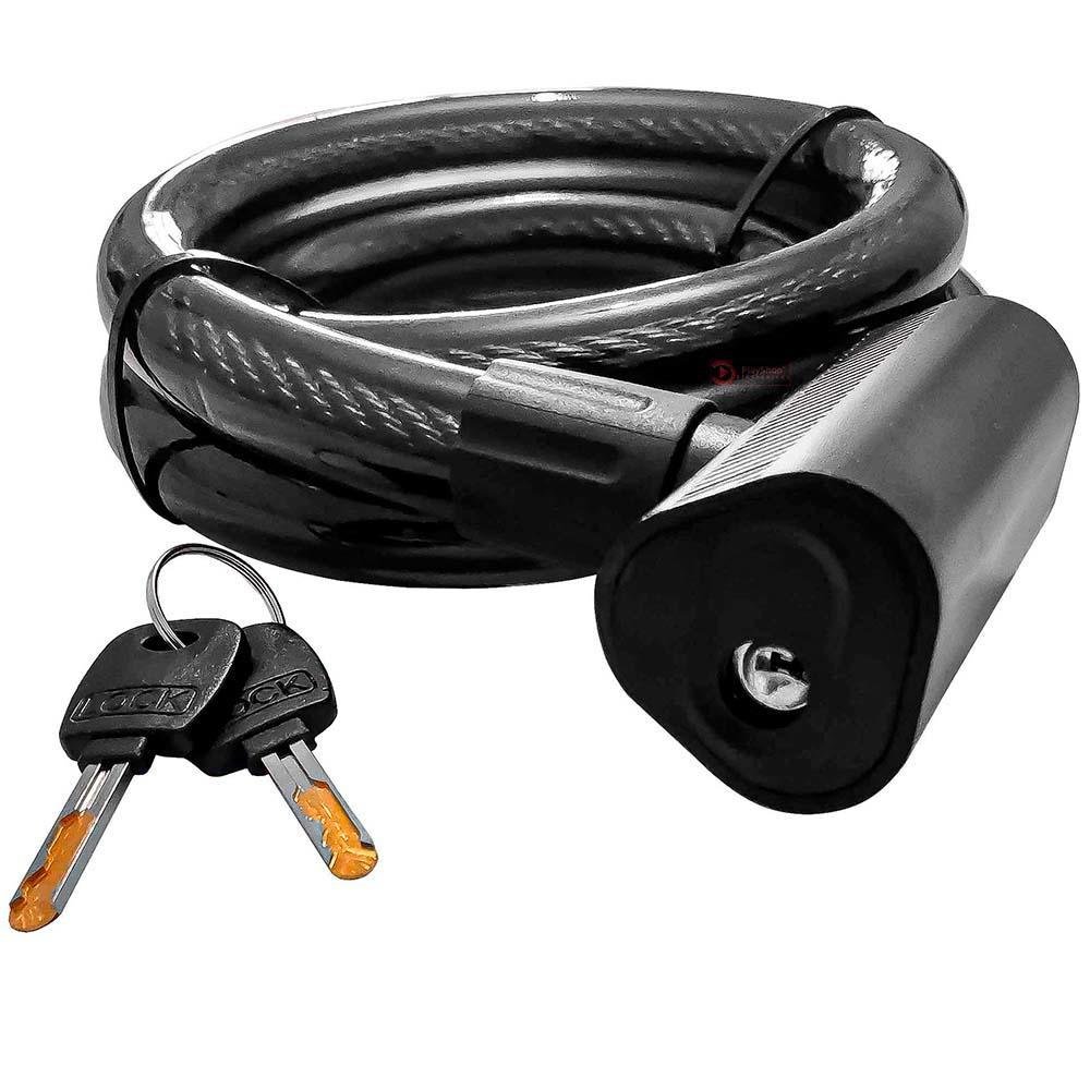 Cadeado E Corrente Grossa De 20mm Por 120cm De Comprimento, Trava Anti-furto, Resistente Com 2 Chaves