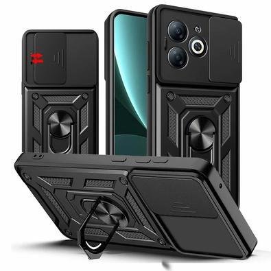 Capa Capinha Case Para Infinix Hot 40i - Protetora Resistente Anti Impacto Queda Armadura Militar Cor:preto
