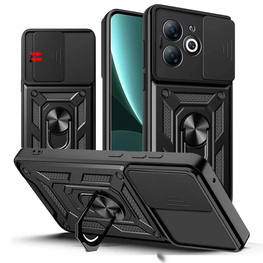 Capa Militar P/ Infinix Hot 40i - Capinha Case Protetora Anti Impacto Queda Armadura Resistente