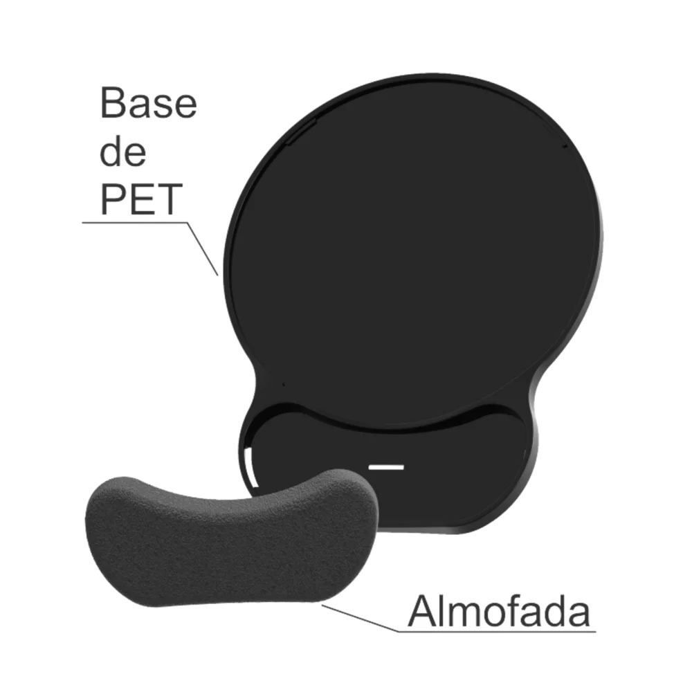 Imagem 3 de 5 do produto Mouse Pad Ergonômico Com Proteção Antimicrobiana