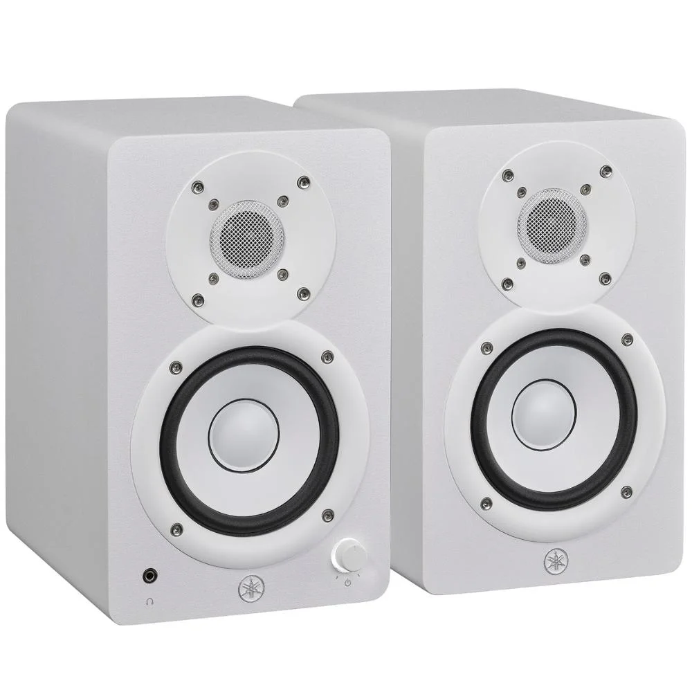 Par De Monitores De Estúdio Near Field Yamaha Hs4 Bass-reflex De 2 Vias Amplificador Classe D 110v Branco