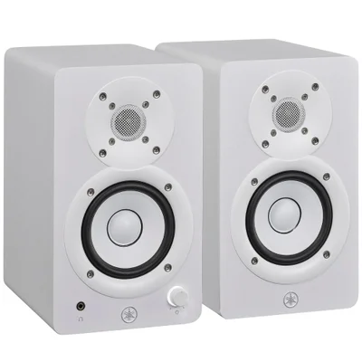 Par De Monitores De Estúdio Near Field Yamaha Hs3 Bass-reflex De 2 Vias Amplificador Classe D 110v Branco