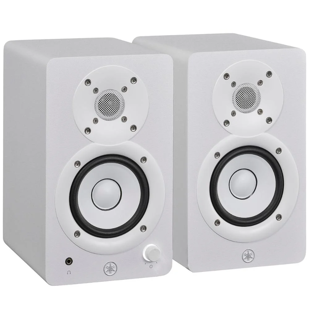 Par De Monitores De Estúdio Near Field Yamaha Hs3 Bass-reflex De 2 Vias Amplificador Classe D 110v Branco