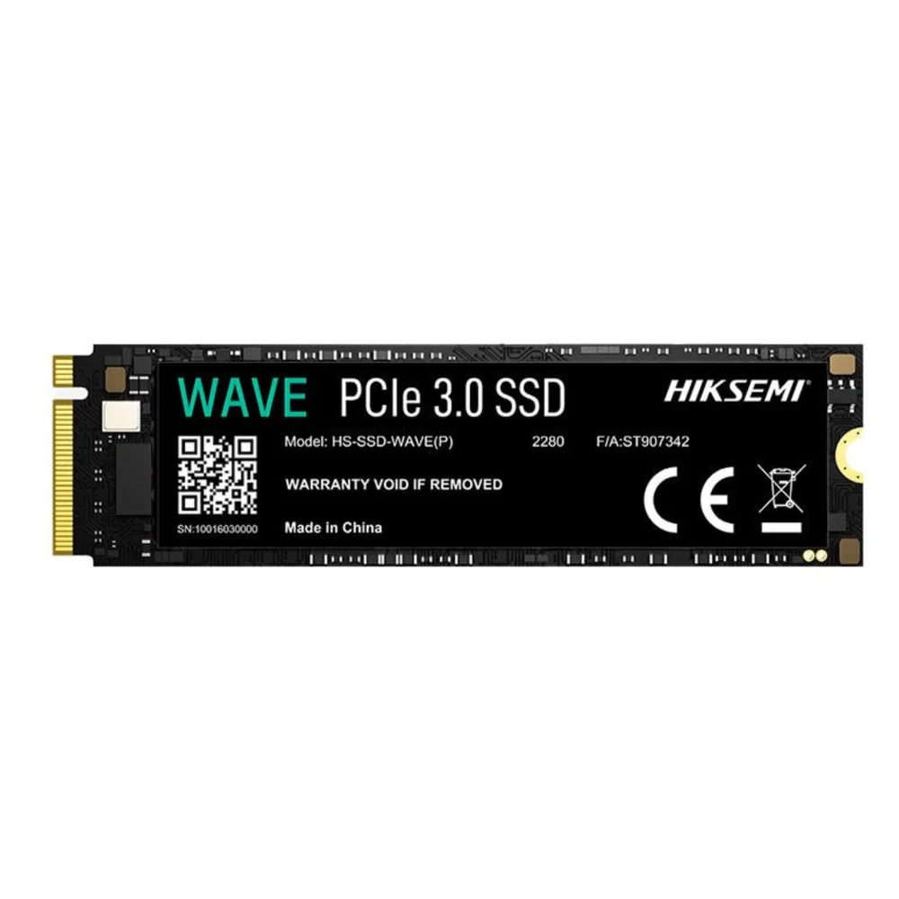 SSD Hiksemi Wave Pro, 512GB, M.2 2280, PCIe, NVMe, Leitura 3500MB/s e Gravação 1800MB/s - Hs-ssd-wave-p-512g