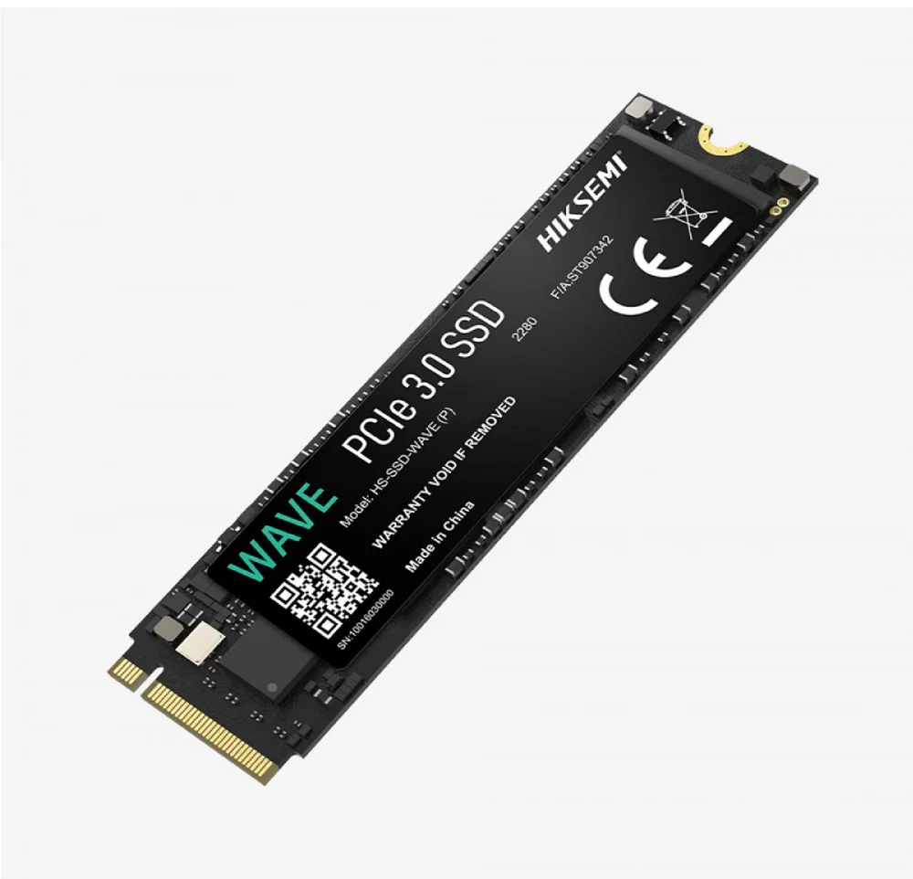 Imagem 2 de 4 do produto SSD Hiksemi Wave Pro, 512GB, M.2 2280, PCIe, NVMe, Leitura 3500MB/s e Gravação 1800MB/s - Hs-ssd-wave-p-512g