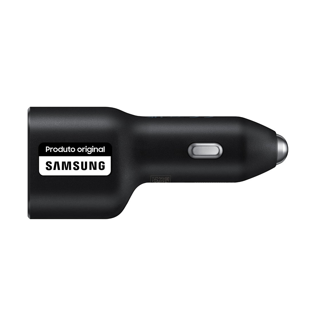 Carregador Veicular Super Rápido 40w Usb Dupla Preto