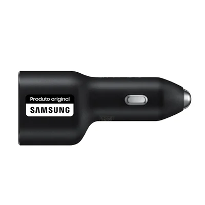 Carregador Veicular Super Rápido 40w Usb Dupla Preto