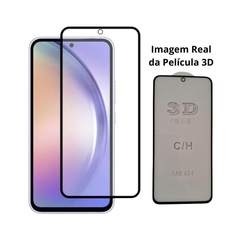 Imagem 3 de 5 do produto Kit Capinha Aveludada + Película 3d Para Sam. Galaxy A54 5g