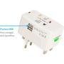 Adaptador Tomada Universal Viagem Internacional Uk Eua Europa Asia C/ 2 Usb Compatível Com Todos Os Países