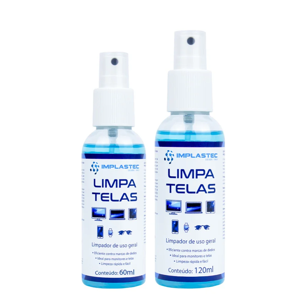 Imagem 3 de 5 do produto Limpa Telas Monitor Notebook Tv Tablet Celular Óculos 120ml
