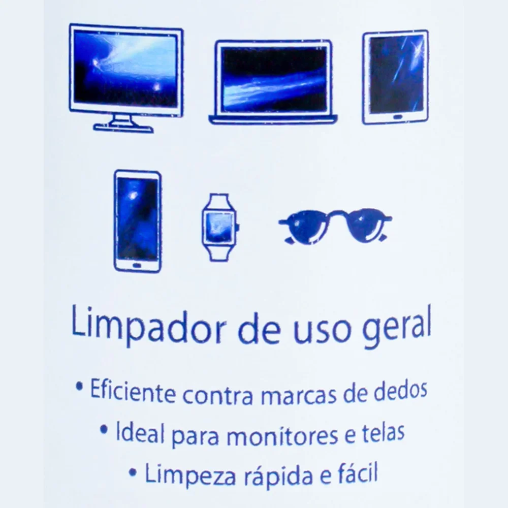 Imagem 4 de 5 do produto Limpa Telas Monitor Notebook Tv Tablet Celular Óculos 120ml