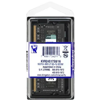 kingston DDR4-2400 16GB×2枚 KVR24S17D8/16 KCP424SD8/16 - Memória de 16GB SODIMM DDR4 2400Mhz 1,2V 2Rx8 para