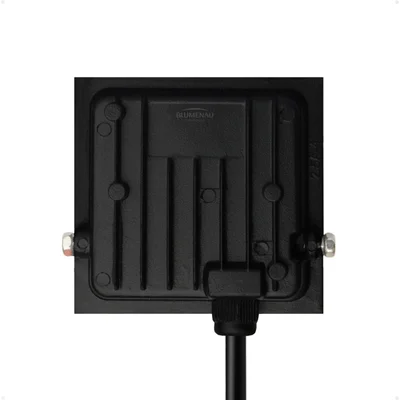 Refletor Blumenau De LED Slim 20w Preto Bivolt 3000k Luz Quente — foto 4