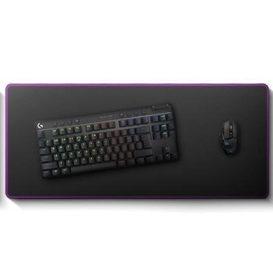 Mousepad Deskpad Gamer Grande Speed Extra Grande (700x300mm) 70x30cm Borda Costurada Setup Roxo